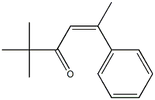 (Z)-5,5-Dimethyl-2-phenyl-2-hexen-4-one 구조식 이미지