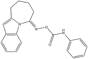 7,8,9,10-Tetrahydro-6H-azepino[1,2-a]indol-6-one O-(phenylcarbamoyl)oxime Structure