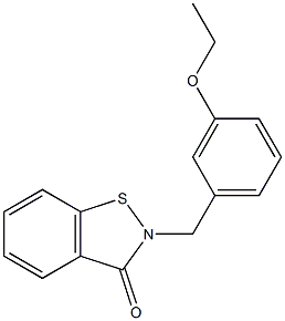 2-[3-Ethoxybenzyl]-1,2-benzisothiazol-3(2H)-one Structure