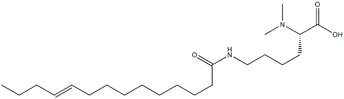 N6-(10-Tetradecenoyl)-N2,N2-dimethyllysine Structure