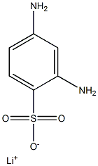 2,4-Diaminobenzenesulfonic acid lithium salt Structure