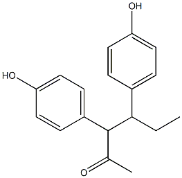 3,4-Bis(4-hydroxyphenyl)-2-hexanone 구조식 이미지
