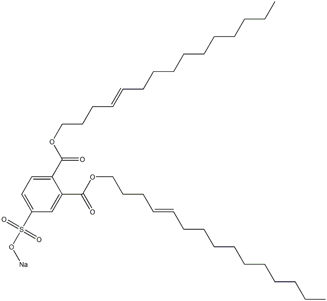 4-(Sodiosulfo)phthalic acid di(4-pentadecenyl) ester 구조식 이미지