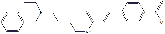 N-[4-(Ethylbenzylamino)butyl]-3-(4-nitrophenyl)acrylamide Structure