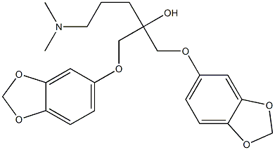 1,1-Bis[[3,4-(methylenedioxy)phenoxy]methyl]-4-(dimethylamino)-1-butanol Structure