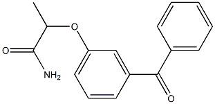 2-(m-Benzoylphenoxy)propionamide 구조식 이미지