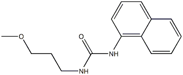 1-(3-Methoxypropyl)-3-(1-naphtyl)urea Structure