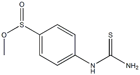 p-Thioureidobenzenesulfinic acid methyl ester Structure