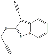 2-[(2-Propynyl)thio]pyrazolo[1,5-a]pyridine-3-carbonitrile 구조식 이미지