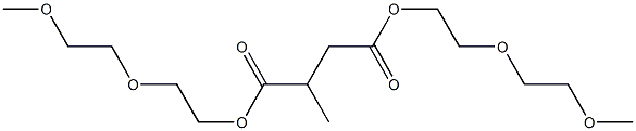 Propane-1,2-dicarboxylic acid bis[2-(2-methoxyethoxy)ethyl] ester Structure