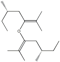 (+)-[(S)-2-Methylbutyl](2-methyl-1-propenyl) ether 구조식 이미지