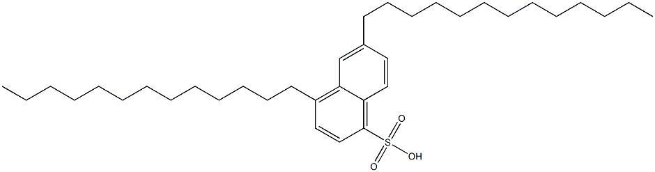 4,6-Ditridecyl-1-naphthalenesulfonic acid Structure