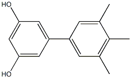 5-(3,4,5-Trimethylphenyl)benzene-1,3-diol 구조식 이미지