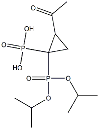 (2-Acetylcyclopropane-1,1-diyl)bis(phosphonic acid diisopropyl) ester Structure