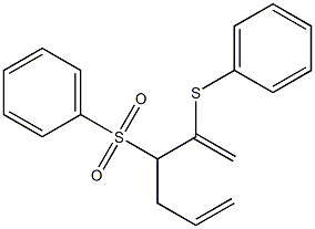2-Phenylthio-3-phenylsulfonyl-1,5-hexadiene 구조식 이미지