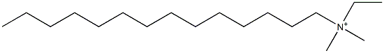 N-Ethyl-N,N-dimethyl-1-tetradecanaminium 구조식 이미지