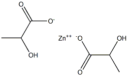 Bis(lactic acid) zinc salt 구조식 이미지