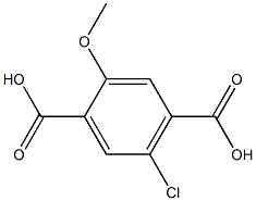5-Chloro-2-methoxyterephthalic acid Structure
