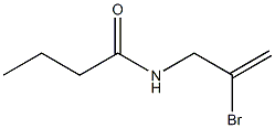 N-(2-Bromoallyl)butyramide Structure