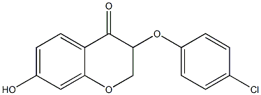 3-(4-Chlorophenoxy)-7-hydroxy-2H-1-benzopyran-4(3H)-one Structure