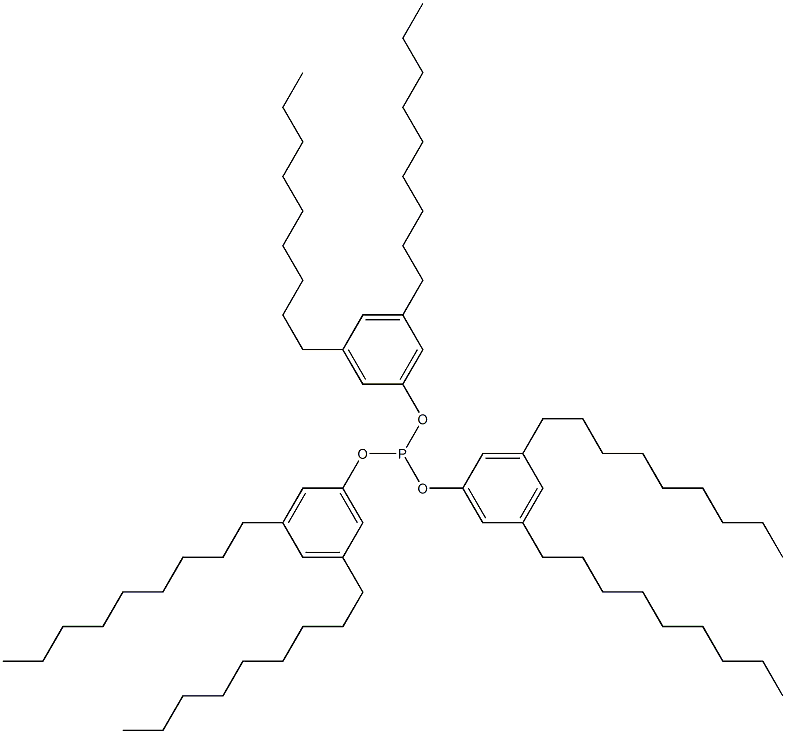 Phosphorous acid tris(3,5-dinonylphenyl) ester 구조식 이미지