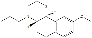 (4aS,10bS)-4-Propyl-9-methoxy-2,3,4a,5,6,10b-hexahydro-4H-naphtho[1,2-b]-1,4-thiazine Structure