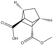 [1R,2S,3S,4S,(+)]-2-(Methoxycarbonyl)bicyclo[2.2.1]heptane-3-carboxylic acid Structure