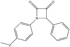 1-(4-Methoxyphenyl)-4-phenylazetidine-2,3-dione Structure