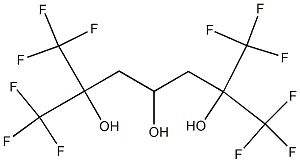 2,6-Bis(trifluoromethyl)-1,1,1,7,7,7-hexafluoro-2,4,6-heptanetriol Structure
