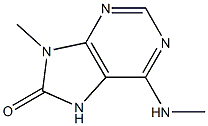 6-Methylamino-9-methyl-7H-purin-8(9H)-one Structure