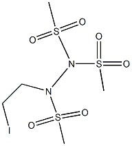 1-(2-Iodoethyl)-1,2,2-tris(methylsulfonyl)hydrazine 구조식 이미지