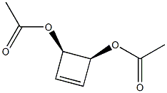 (3R,4S)-3,4-Diacetoxy-1-cyclobutene 구조식 이미지