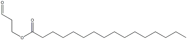 Palmitic acid 3-oxopropyl ester 구조식 이미지
