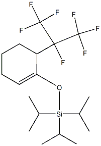 1-(Triisopropylsiloxy)-6-(heptafluoroisopropyl)-1-cyclohexene Structure