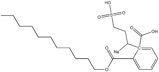 Phthalic acid 1-undecyl 2-(1-sodiosulfopropyl) ester 구조식 이미지