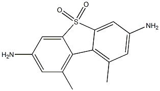 3,7-Diamino-1,9-dimethyldibenzothiophene 5,5-dioxide 구조식 이미지