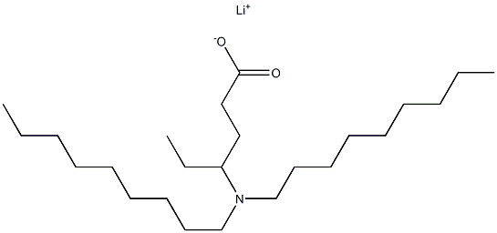 4-(Dinonylamino)hexanoic acid lithium salt 구조식 이미지