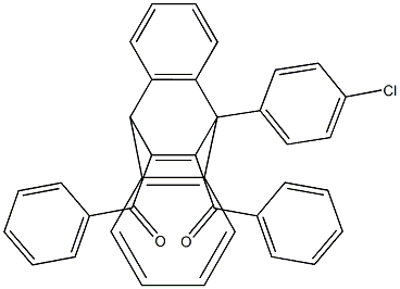 11,12-Dibenzoyl-9,10-dihydro-9-(4-chlorophenyl)-9,10-ethenoanthracene Structure