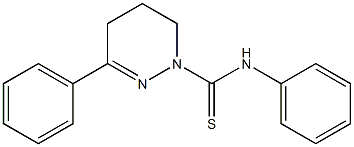 1,4,5,6-Tetrahydro-3,N-diphenylpyridazine-1-carbothioamide 구조식 이미지