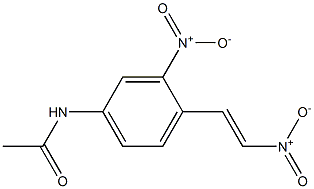 3'-Nitro-4'-(2-nitrovinyl)acetanilide 구조식 이미지