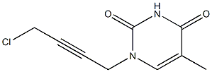 1-(4-Chloro-2-butynyl)thymine Structure