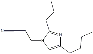 4-Butyl-1-(2-cyanoethyl)-2-propyl-1H-imidazole 구조식 이미지