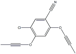 2,4-Bis(1-propynyloxy)-5-chlorobenzonitrile Structure