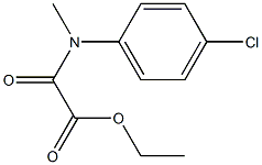 N-(4-Chlorophenyl)-N-methyloxamidic acid ethyl ester 구조식 이미지