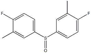 Bis[4-fluoro-3-methylphenyl] sulfoxide 구조식 이미지