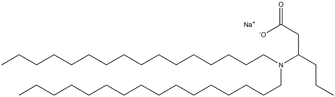 3-(Dihexadecylamino)hexanoic acid sodium salt 구조식 이미지