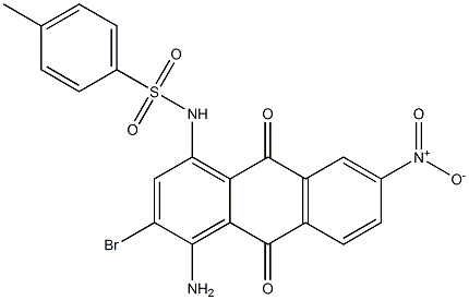 1-Amino-2-bromo-4-(tosylamino)-6-nitroanthraquinone Structure