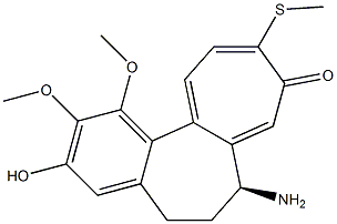 (S)-1-Methoxy-2-methyloxy-3-hydroxy-7-amino-10-methylthio-6,7-dihydrobenzo[a]heptalen-9(5H)-one Structure