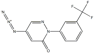 5-Azido-2-(3-trifluoromethylphenyl)pyridazin-3(2H)-one Structure