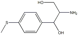 2-Amino-1-[p-(methylthio)phenyl]-1,3-propanediol Structure